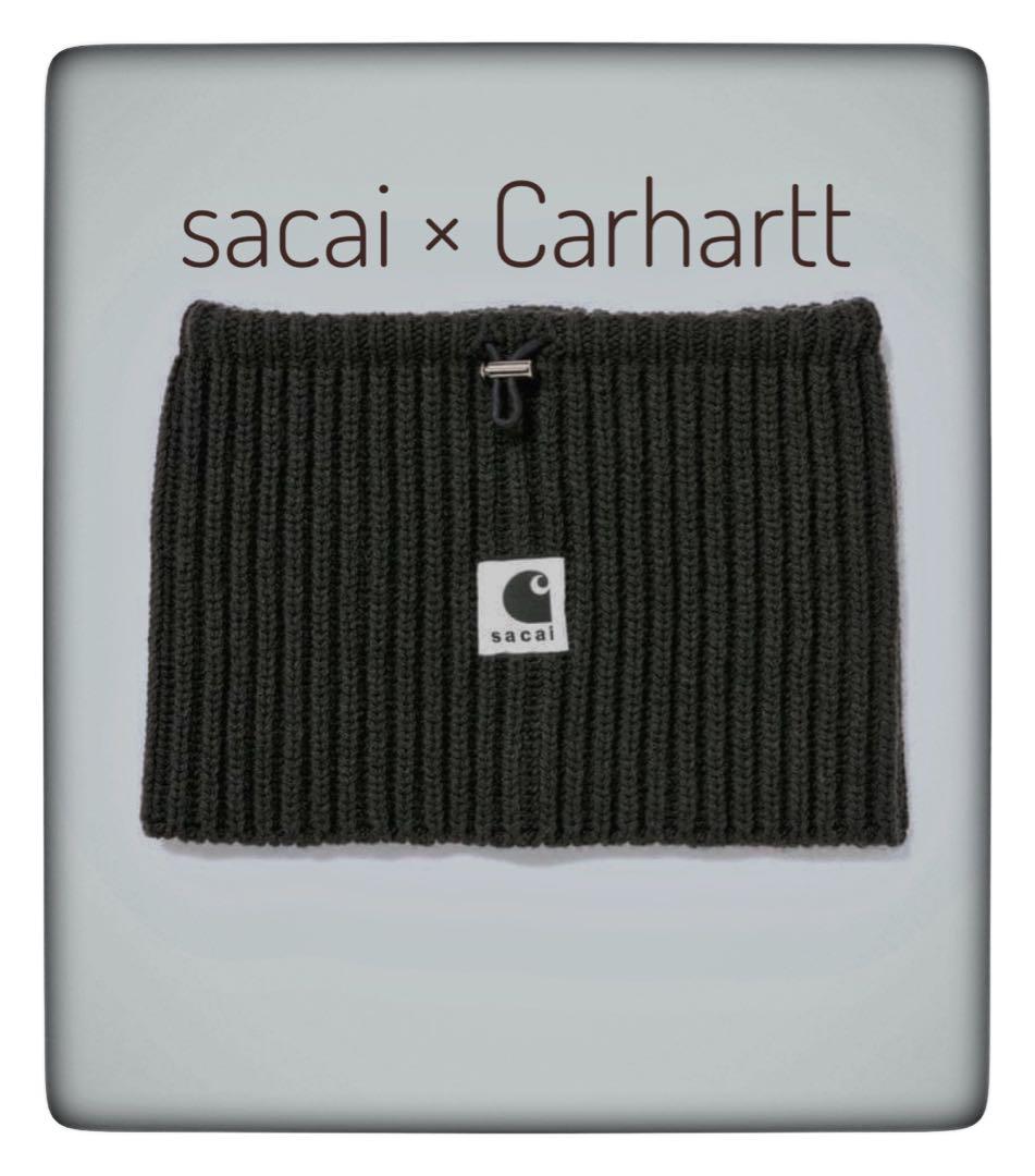 【最終値下】sacai Carhartt　ネックウォーマー ブラック