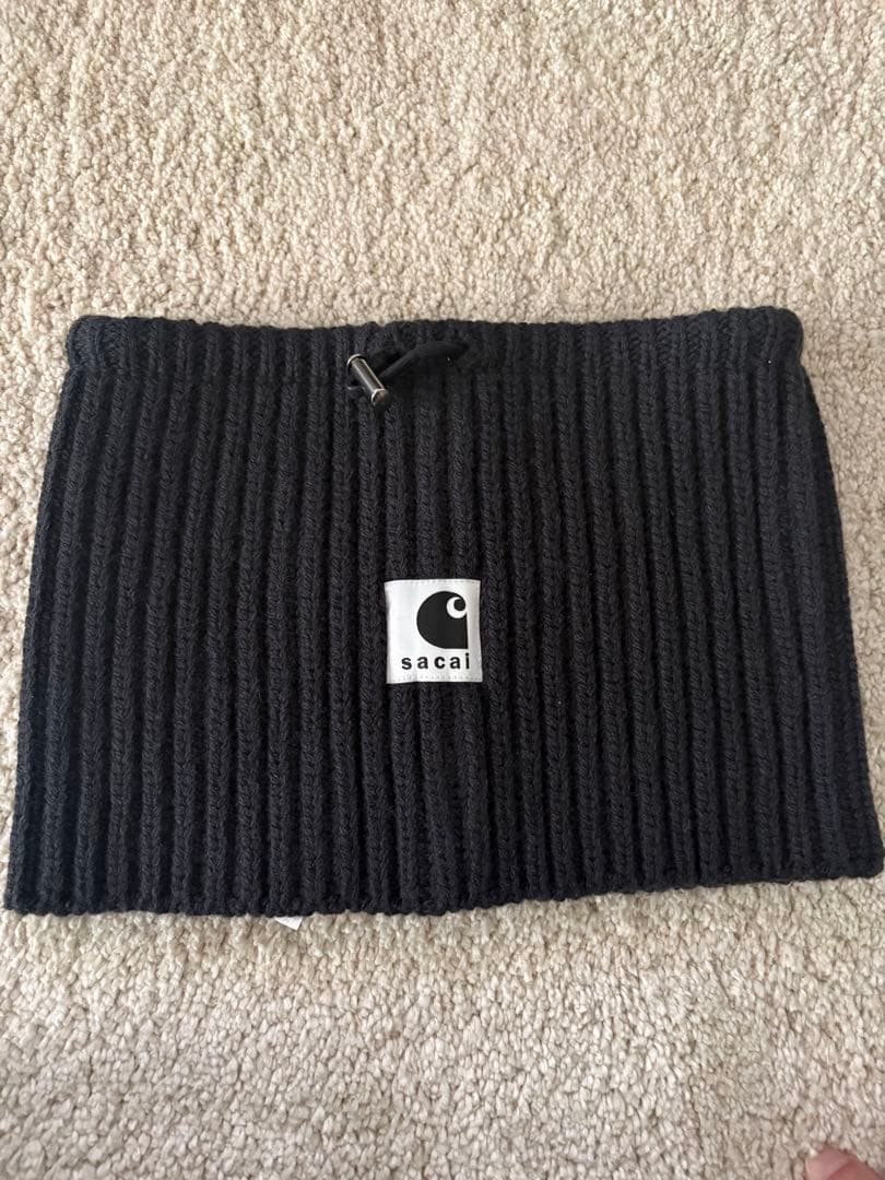 【最終値下】sacai Carhartt　ネックウォーマー ブラック