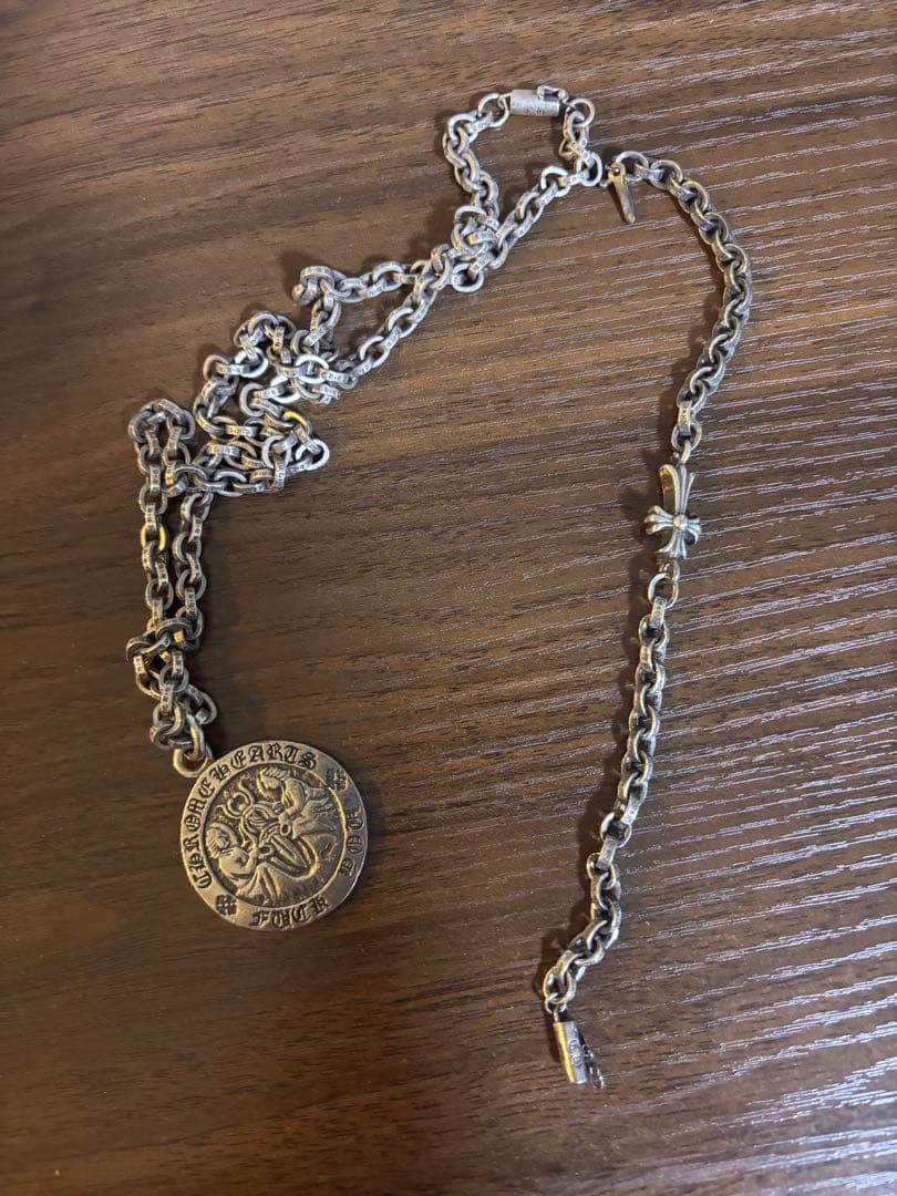 925シルバー メダル型ネックレス ブレスレット