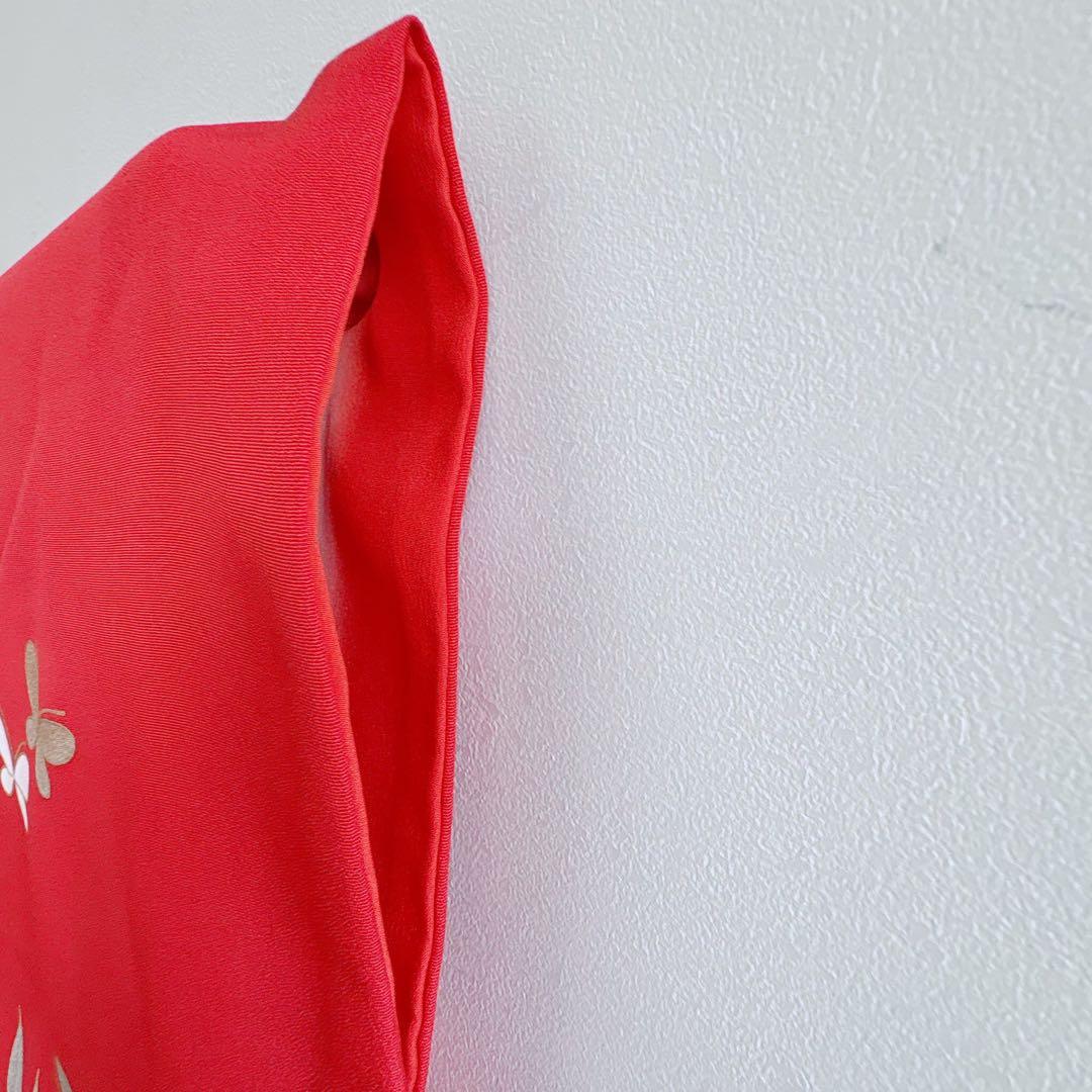 七五三　7歳女の子　フルセット　きもの　帯黒地　小物セット　簡単半襟　7280