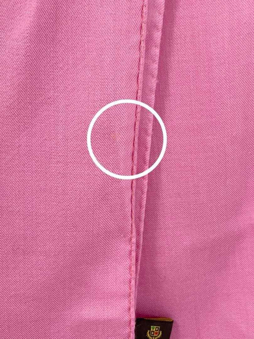 Loro piana ロロピアーナ カシミヤ シルク ストール ピンク フリンジ