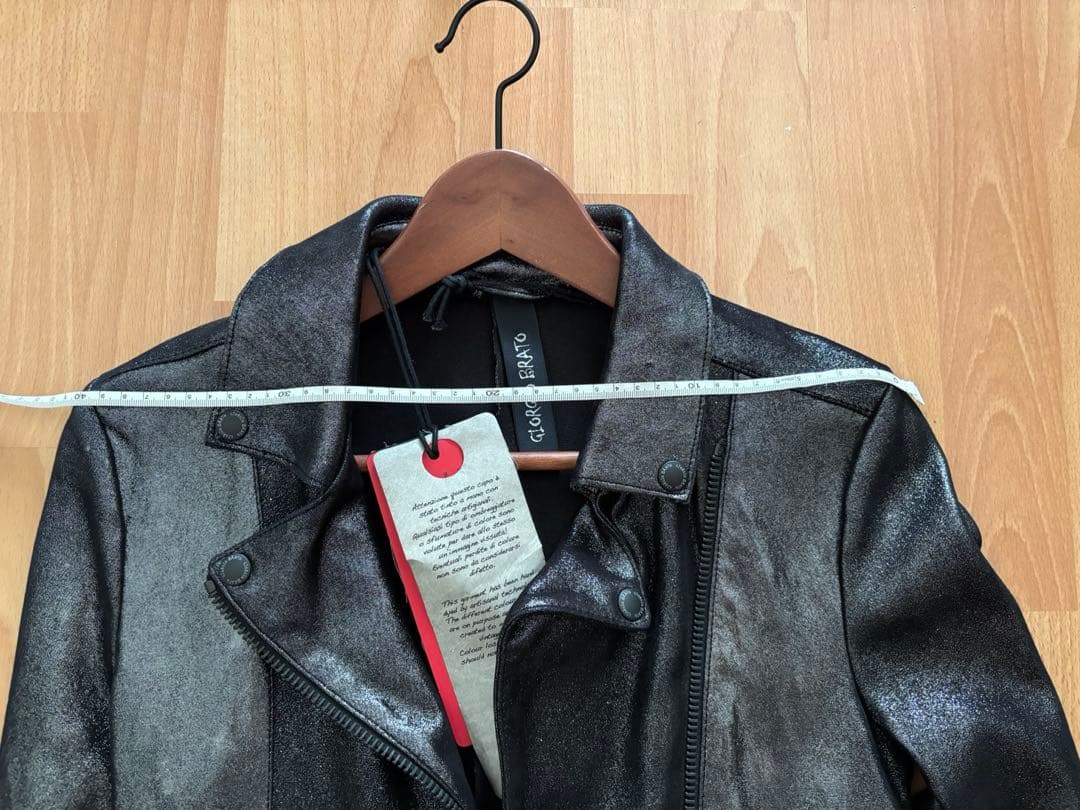 Giorgio Brato 黒 レザーライダースジャケット　42