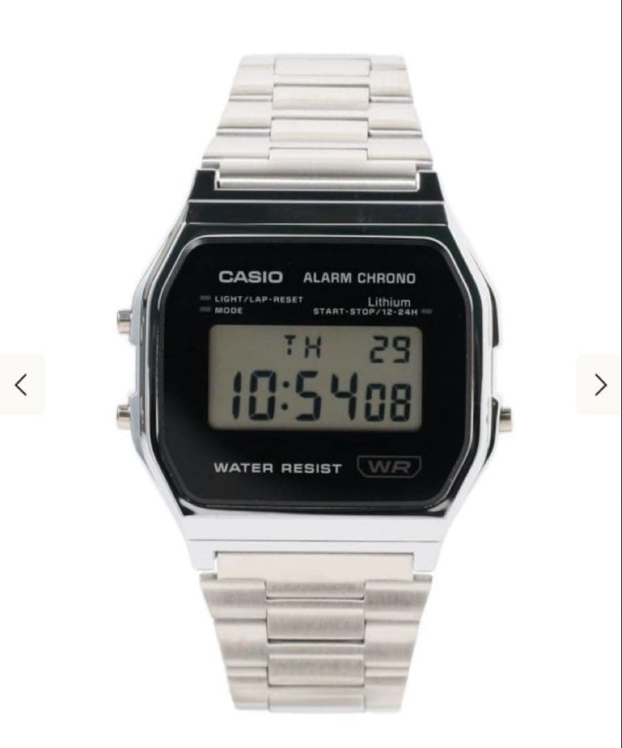 CASIO / デジタル ウォッチ シルバー A158WEA-1JF