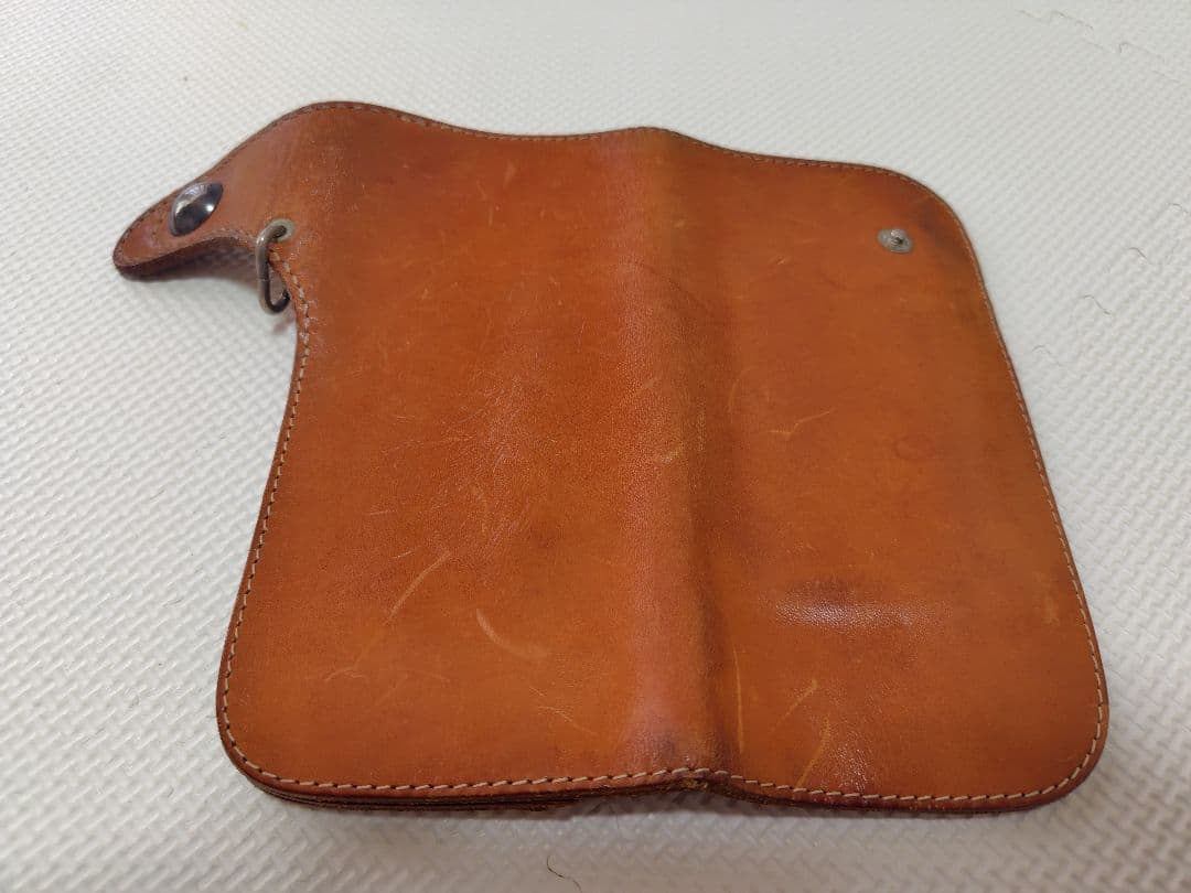 【美品】レッドムーン長財布(ロープ付)