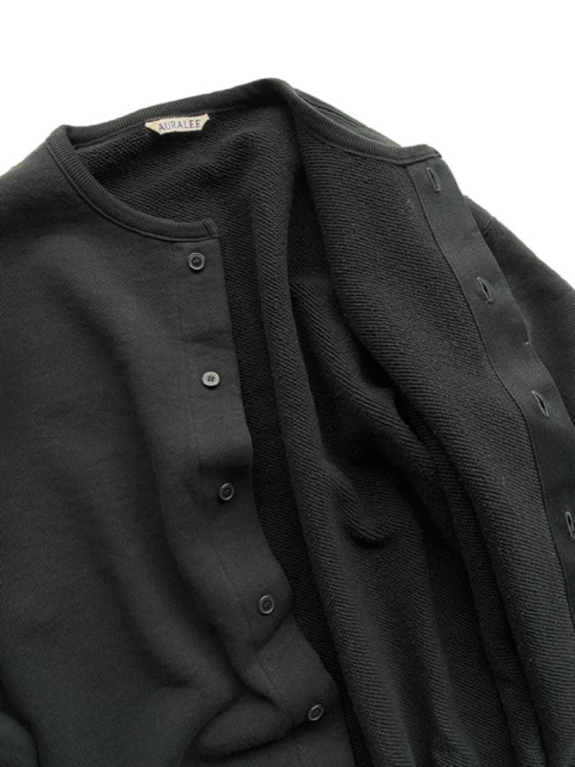 トップス AURALEE HEAVY BD SWEAT CARDIGAN 4