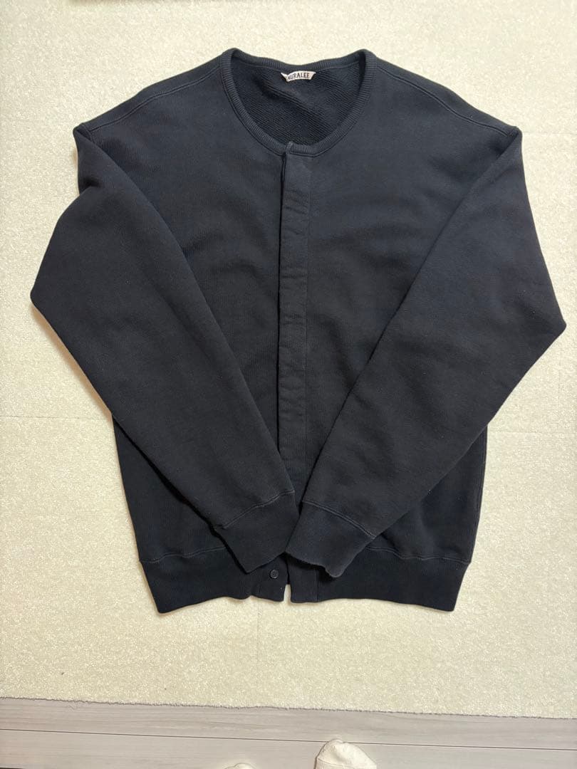 トップス AURALEE HEAVY BD SWEAT CARDIGAN 4