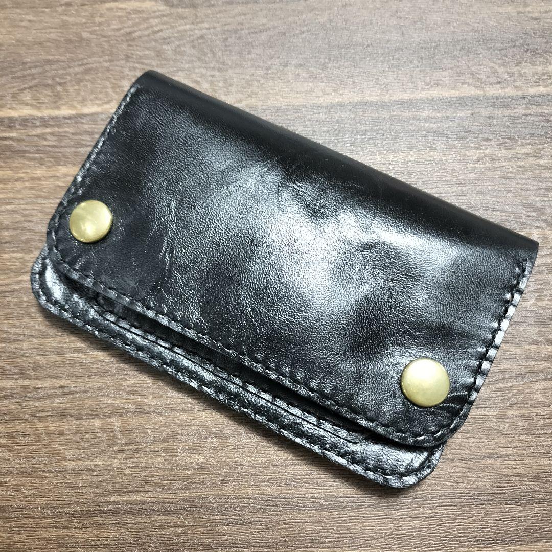 茶芯ホースハイド トラッカーウォレット 3層 YKKエクセラ仕様