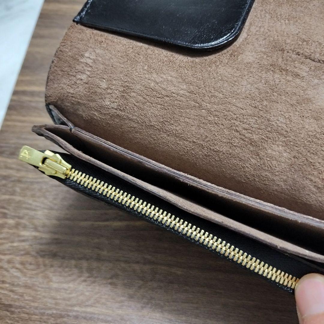 茶芯ホースハイド トラッカーウォレット 3層 YKKエクセラ仕様