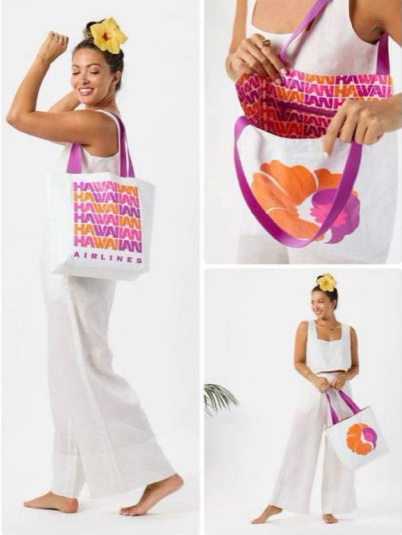 ALOHA collectionリバーシブルハワイアン航空コラボトートバッグ