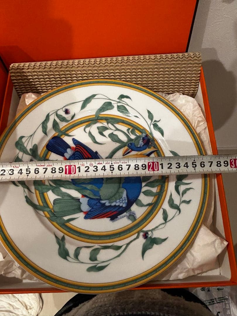 未使用品　HERMES トュカンディナープレート　ティーカップ&ソーサー2客