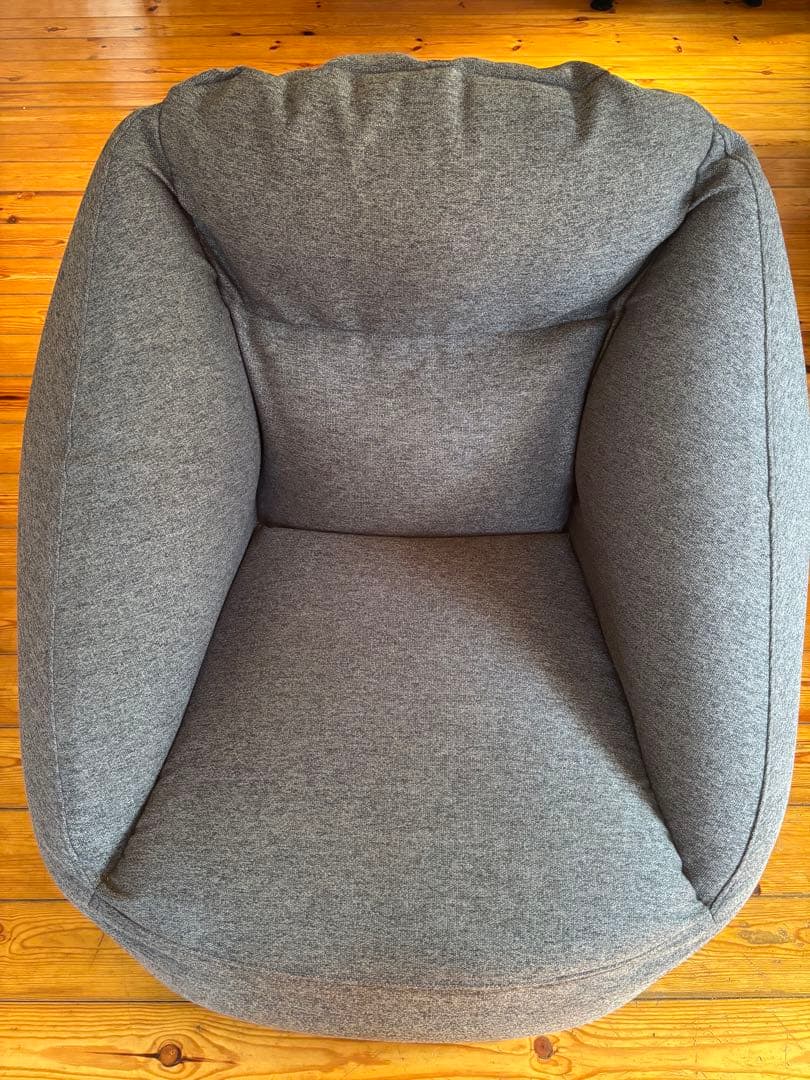 無印良品　空気でできたソファ　チャコール