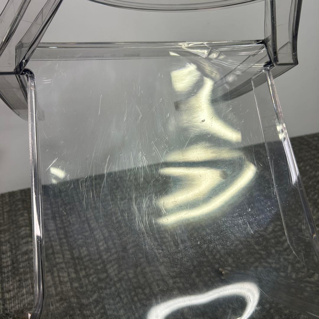 【2脚セット】Kartell ルイ・ゴースト シングルチェア クリア