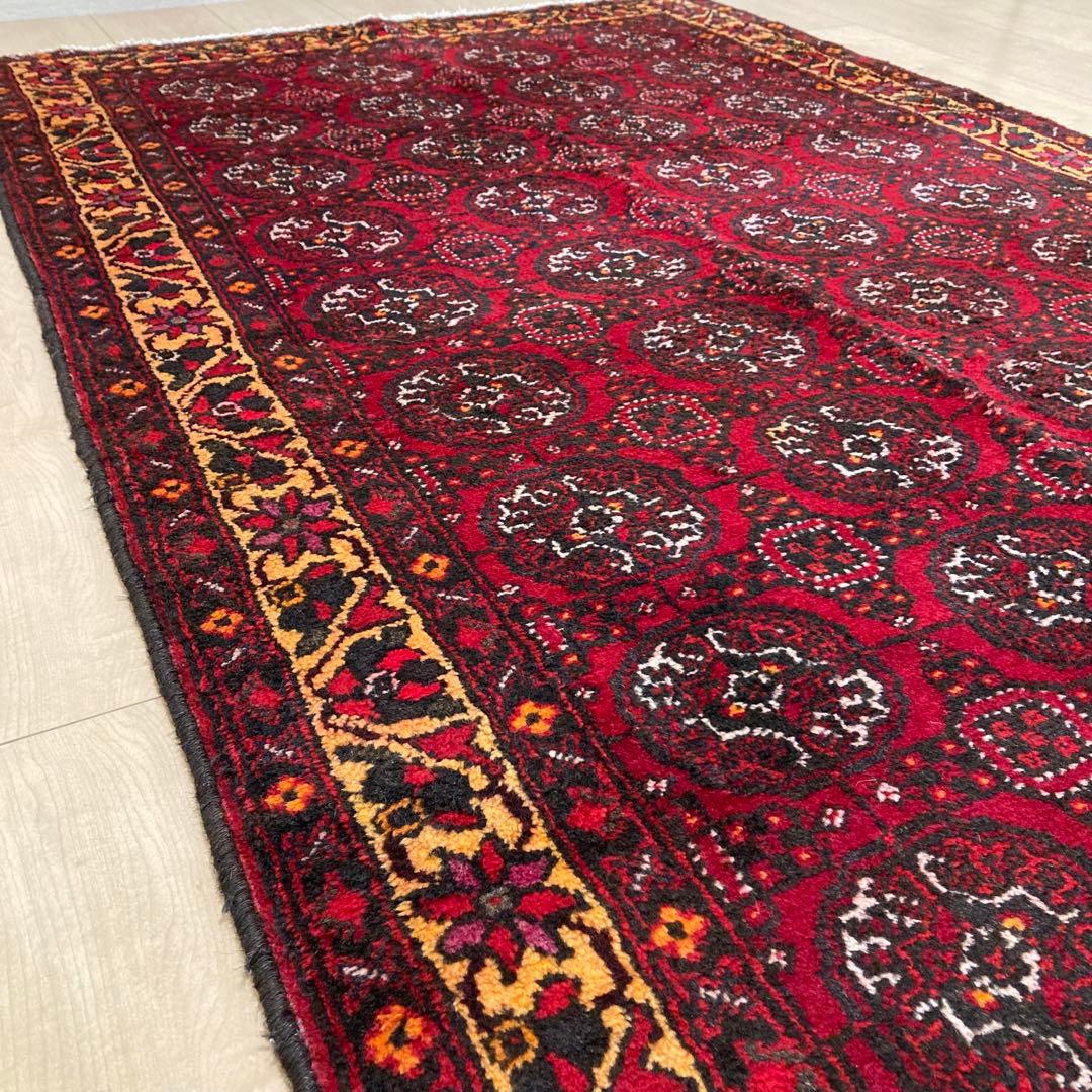 ペルシャ絨毯　トルクメン産　ヴィンテージラグ　トライバルラグ　180x99㎝