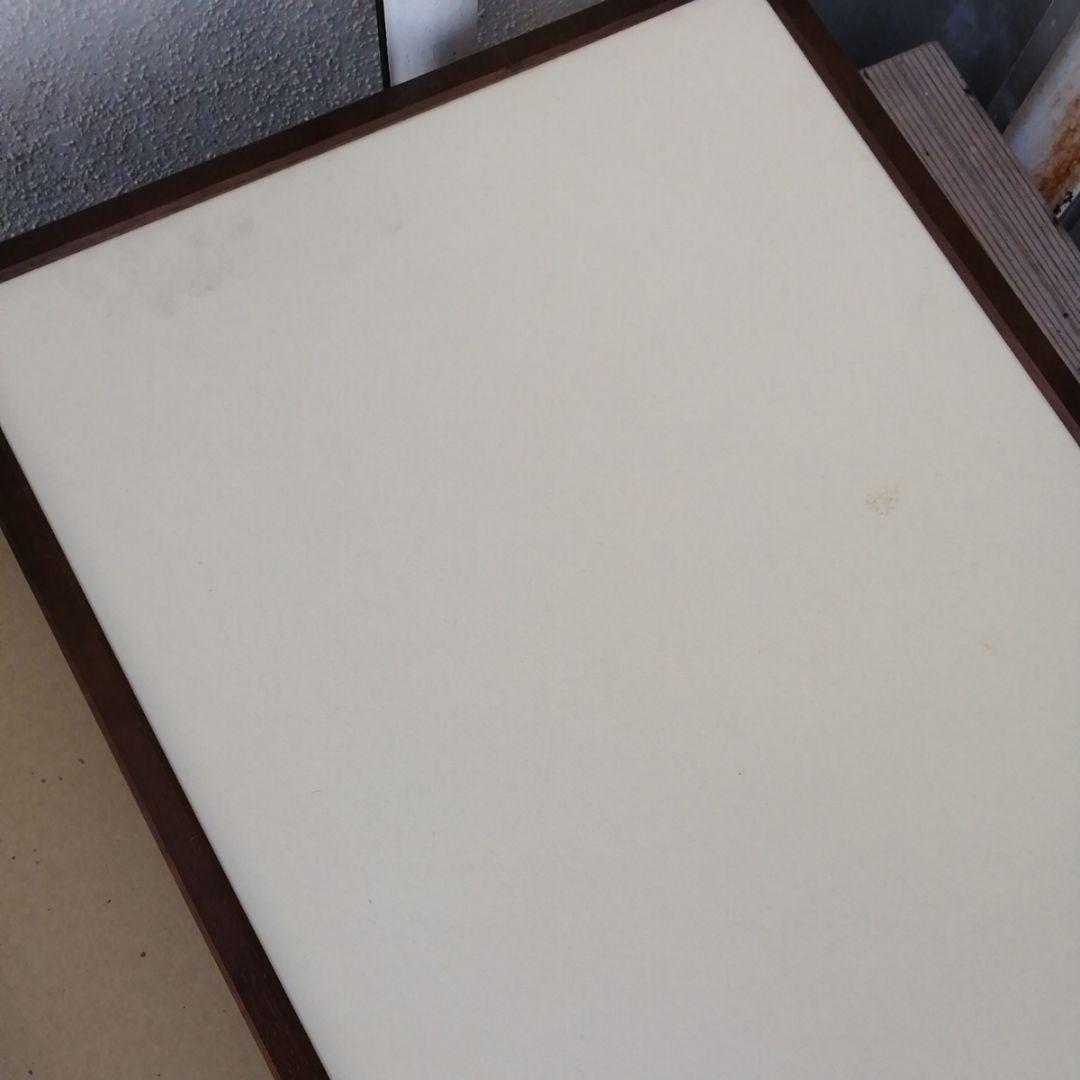 風炉先屏風　曳舟　両面開き　花押　在銘　茶道具　茶道　屏風　紙箱