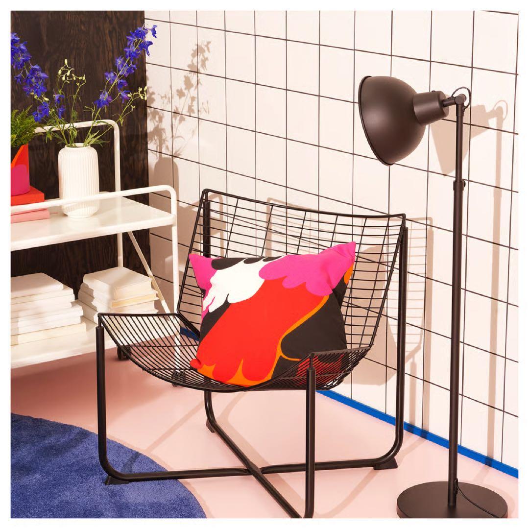 【新品未使用】IKEA スコールボダ ブラック イケア ソファ ワイヤーチェア