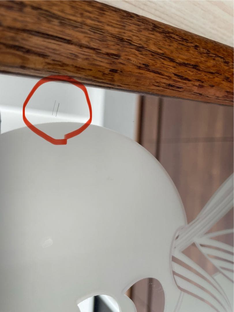 木製フレームミラー3連(フラワーモチーフ)