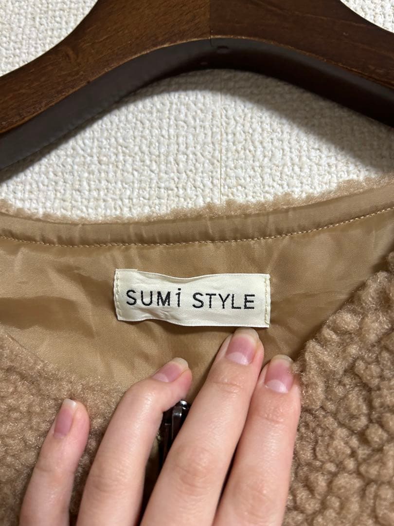 イアパピヨネ　スミスタイル　ボアブルゾン付き3WAY馬刺繍コート