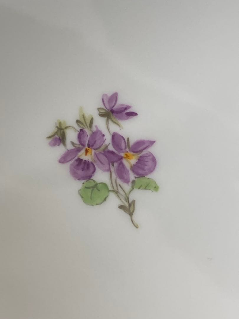 【新品未使用】Meissen 金彩×花柄 コバルト装飾皿2枚