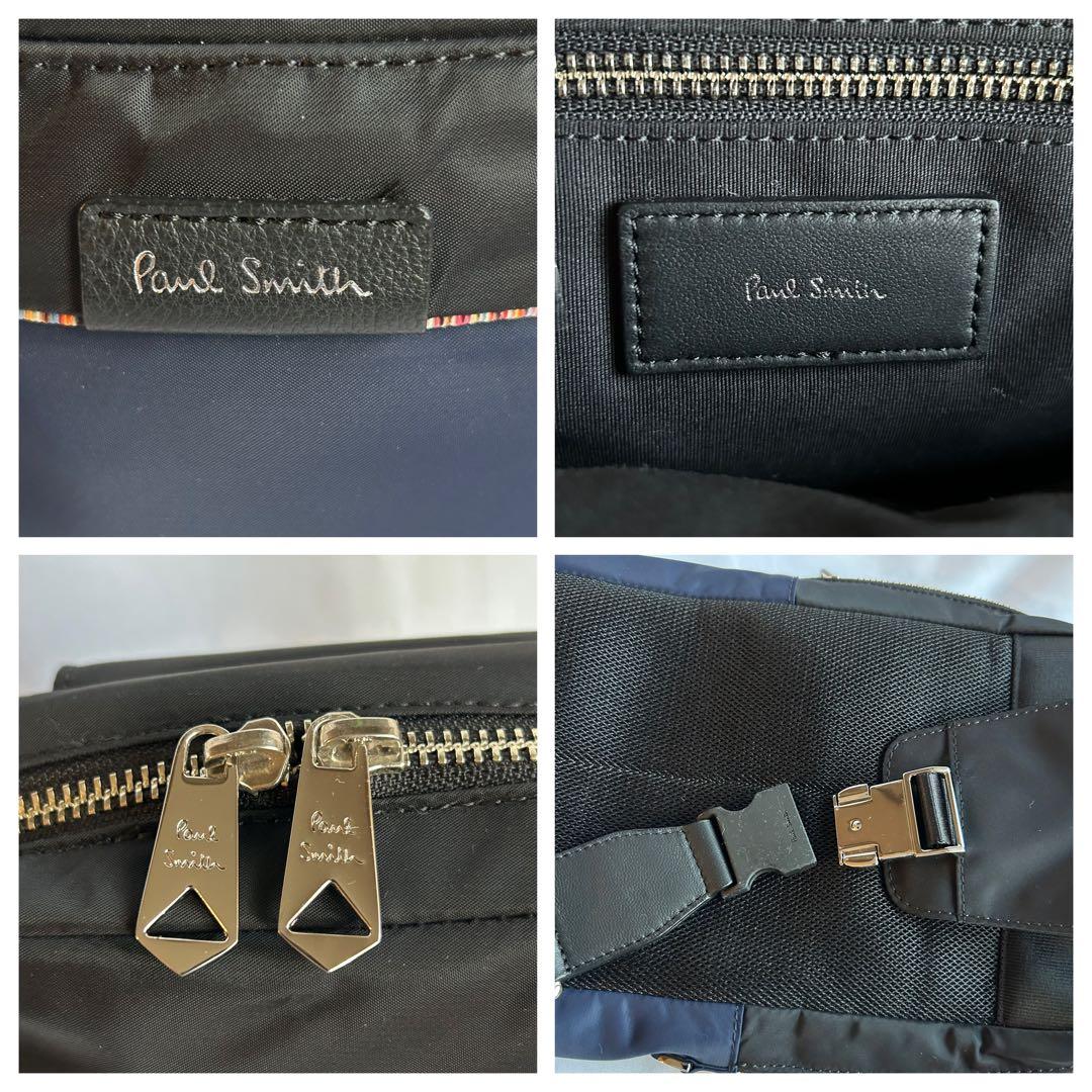 【未使用】ポールスミス PaulSmith ボディバッグ ネイビー/ブラック