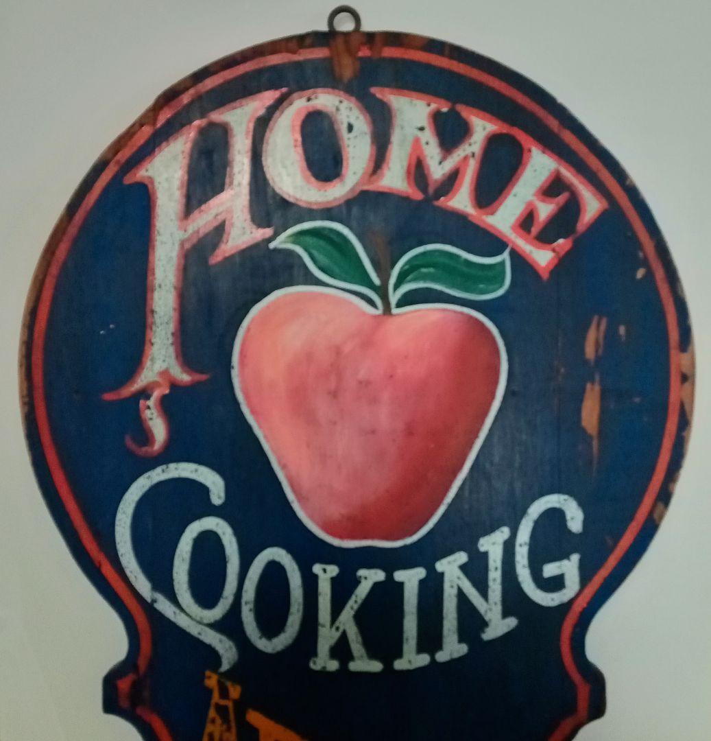 超レア看板米国ロス市パイ店の本物手書き看板1960年代物　ロス市老舗骨董店で入手