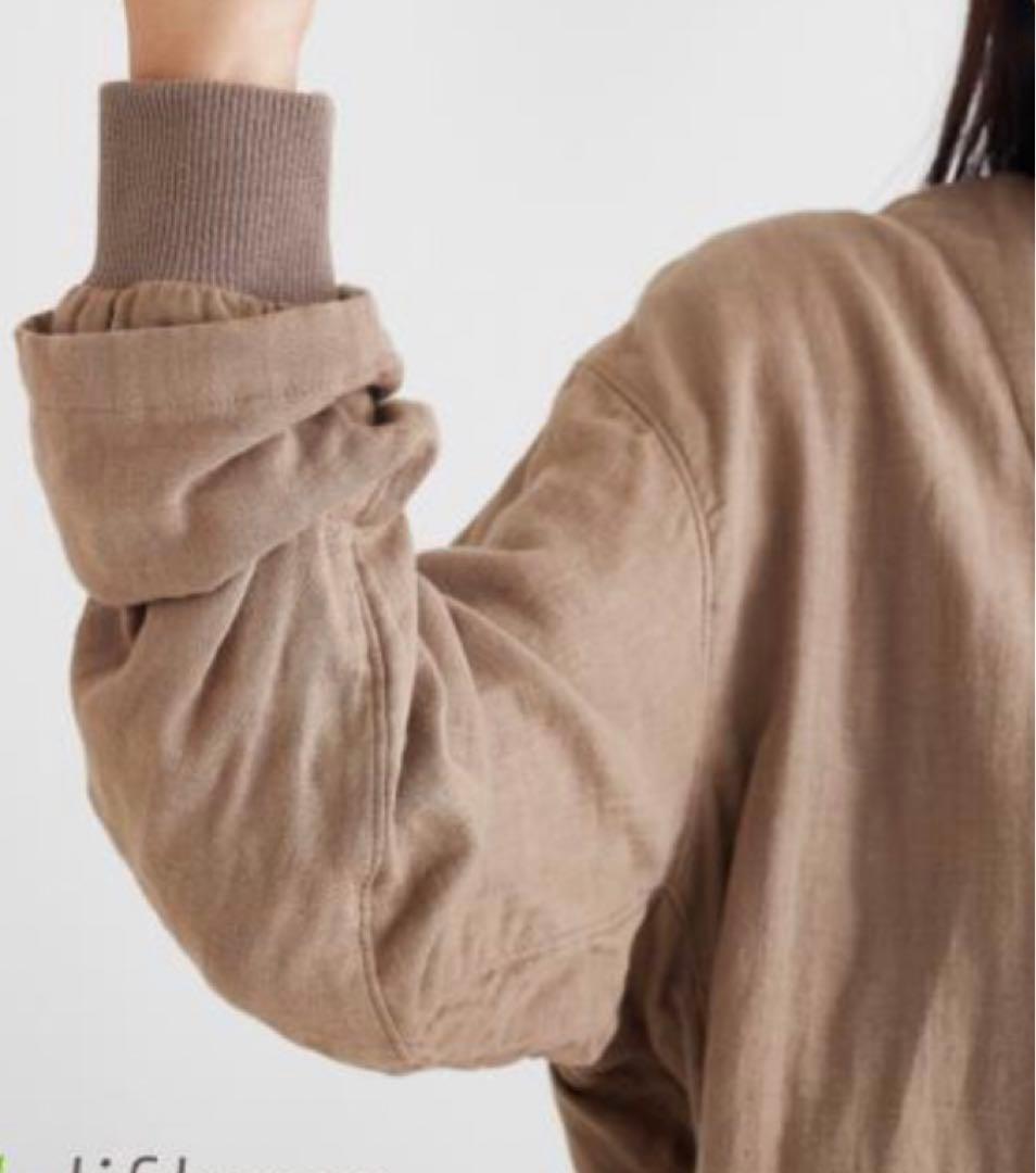 liflance リフランス 3重ガーゼパジャマ セージブルー レディースL