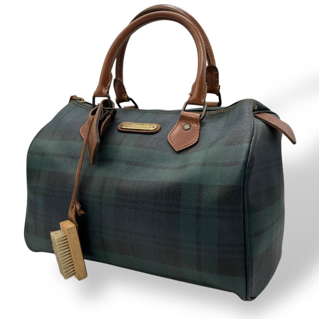 POLO RALPHLAUREN ミニボストンバッグ ブラックウォッチ 1405