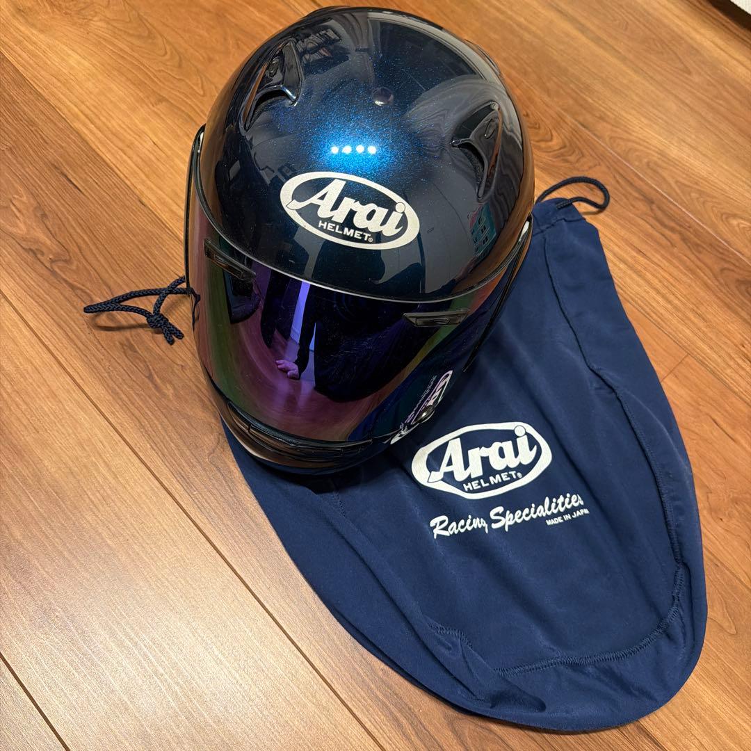 Arai フルフェイスヘルメット PROFILE ラメ入りネイビーブルー
