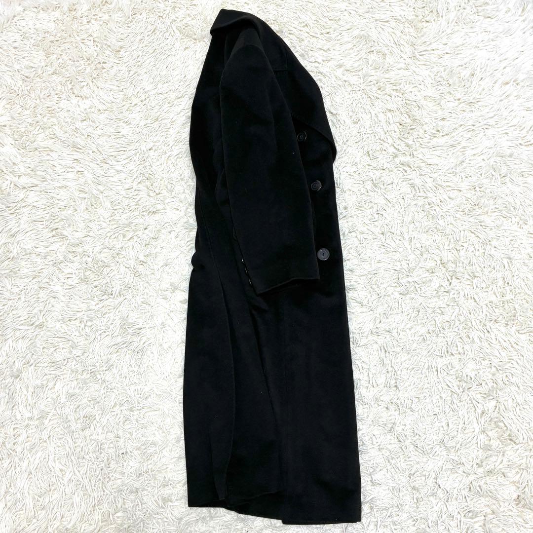 美品・最高級 マックスマーラ ロングコート カシミヤ100% レディース L 黒