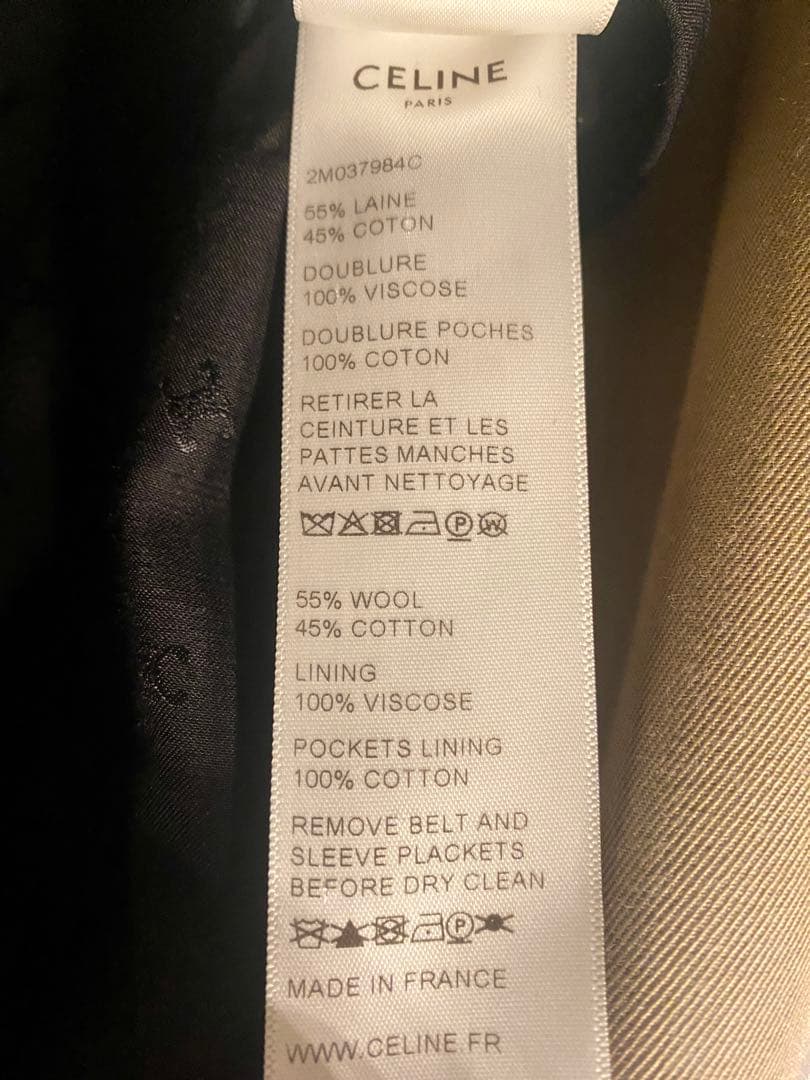 40万円 セリーヌ クラシックトレンチコート 44　ライダースジャケット バッグ