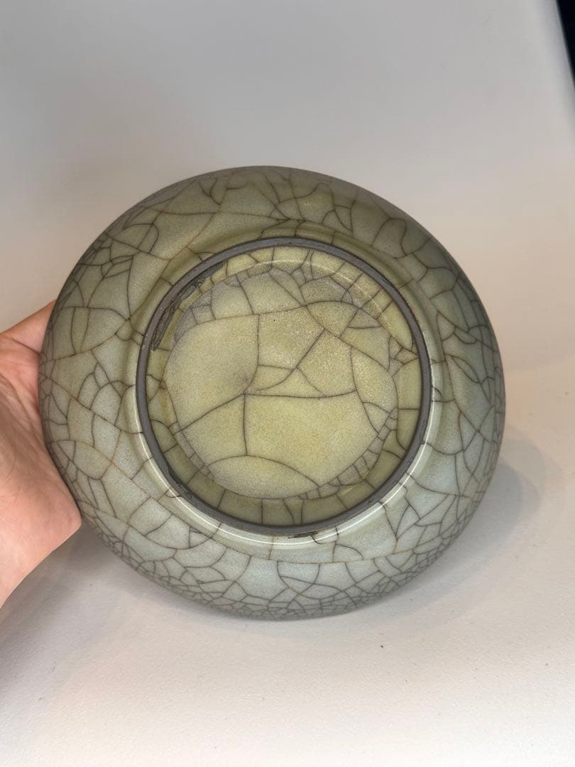 Qucollect專用宋代　哥窯　青瓷　盤　開片　古陶磁　青瓷皿　骨董
