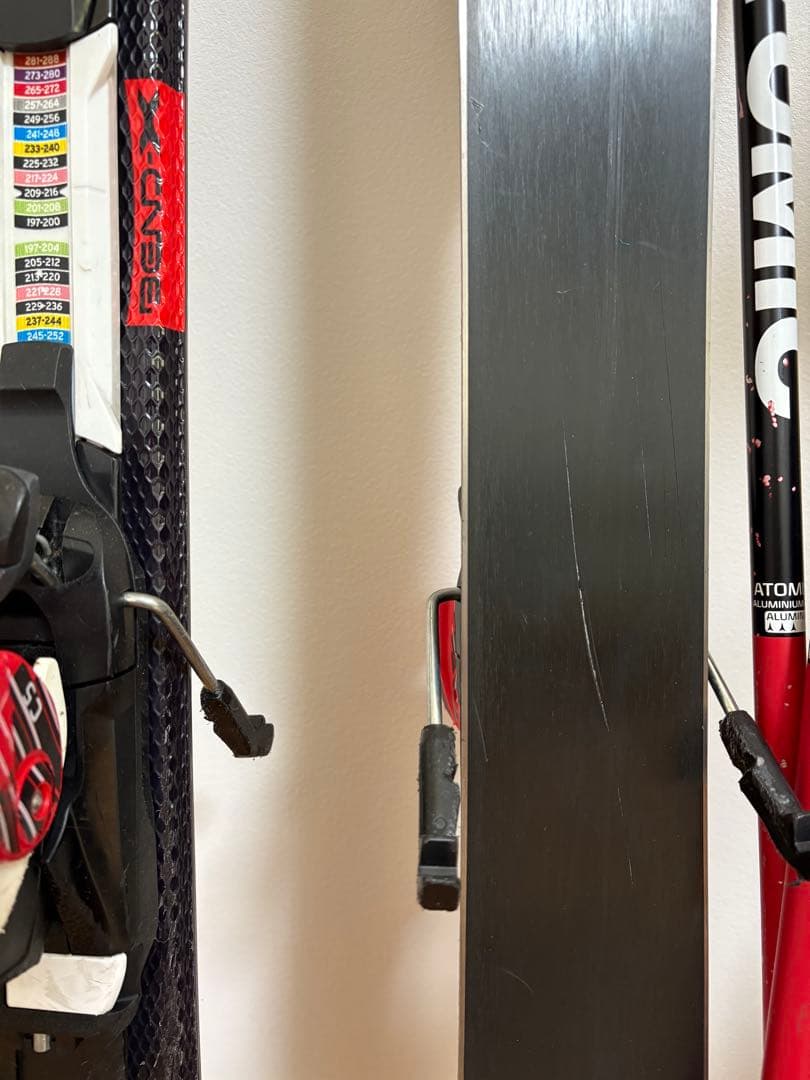 ATOMIC REDSTER j2 120 スキー板とスキーポール90セット