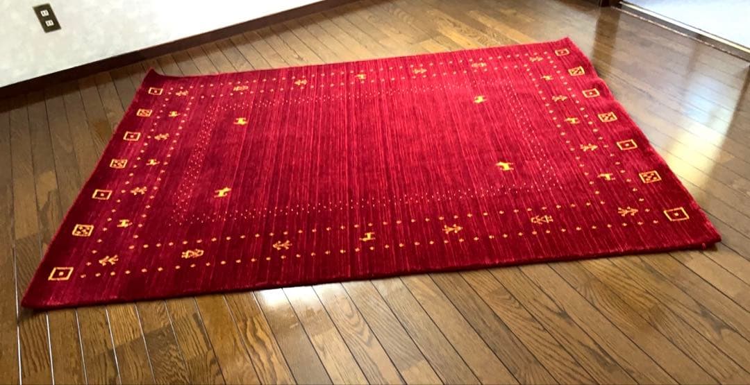 ギャッベ　ギャべ　ラグ　ペルシャ絨毯