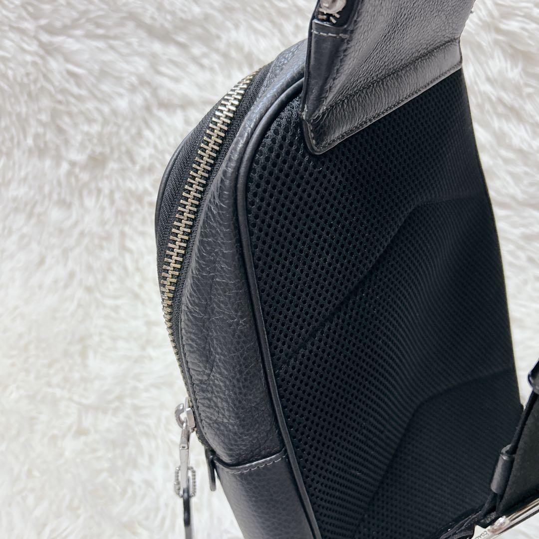 COACH コーチ イーサン パック ボディバッグ ロゴ クロスボディ シボ革