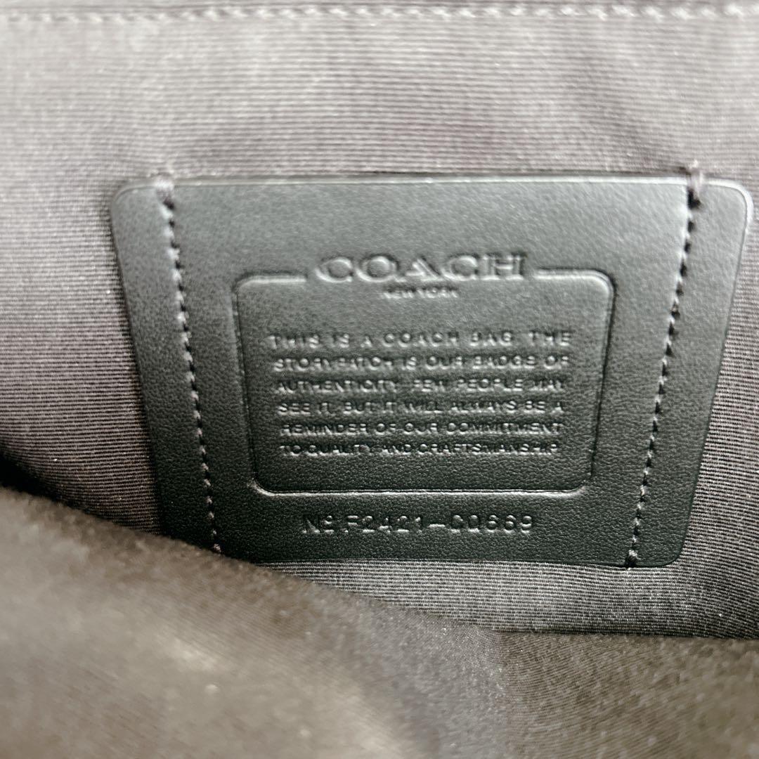 COACH コーチ イーサン パック ボディバッグ ロゴ クロスボディ シボ革