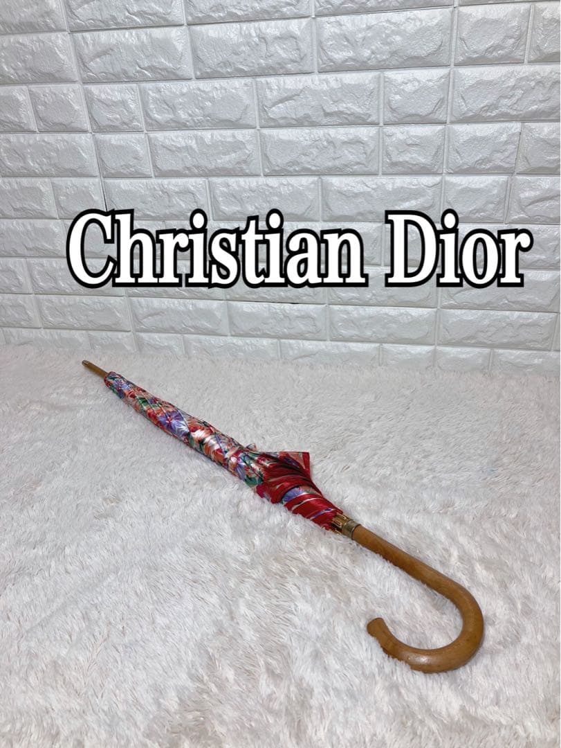Christian Dior クリスチャンディオール　長袖　赤　花柄