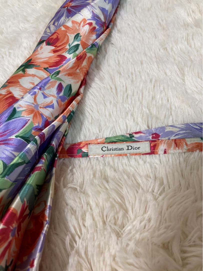 Christian Dior クリスチャンディオール　長袖　赤　花柄