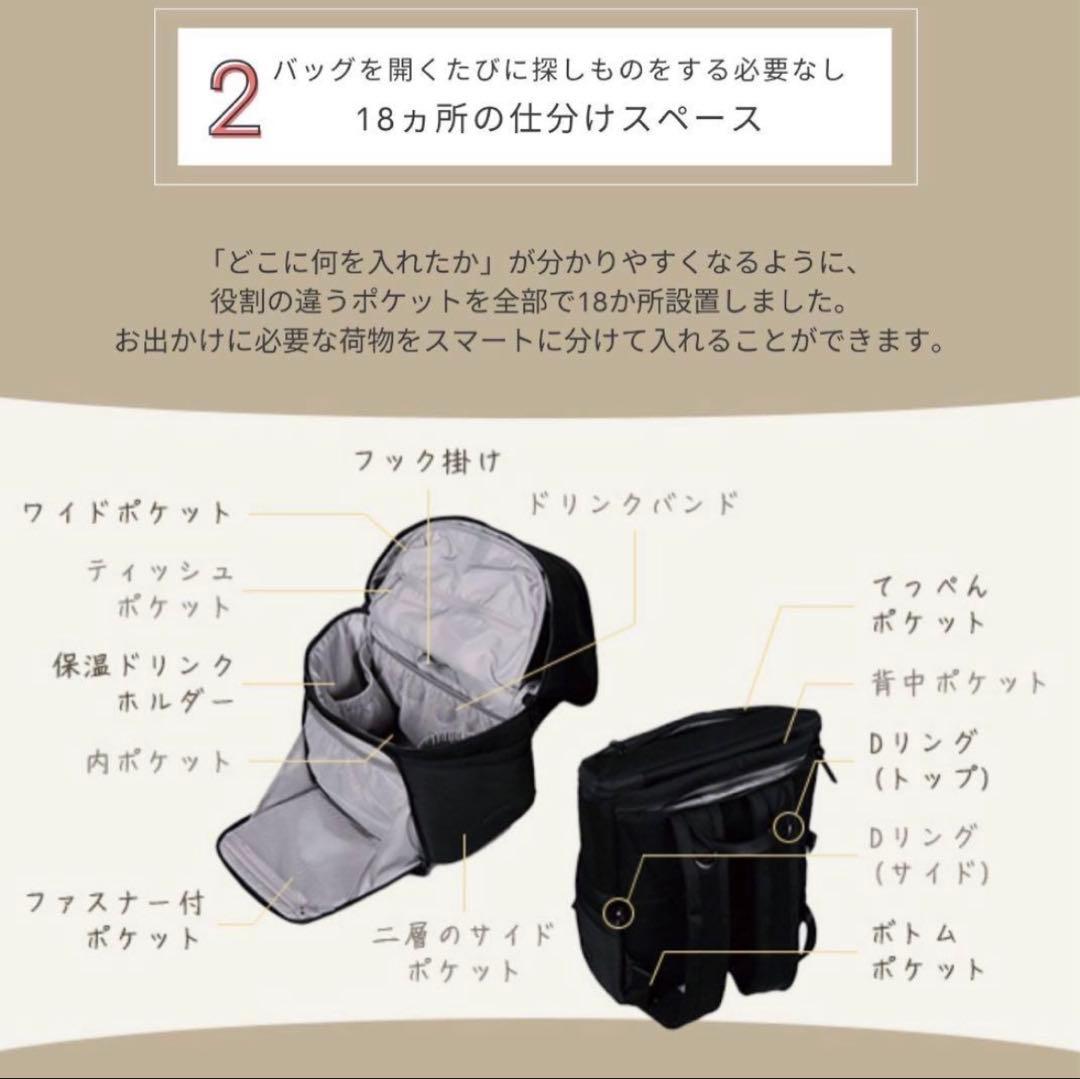 最終値下げDauson lab. マザーズリュックSPACEFOLD 付属品つき