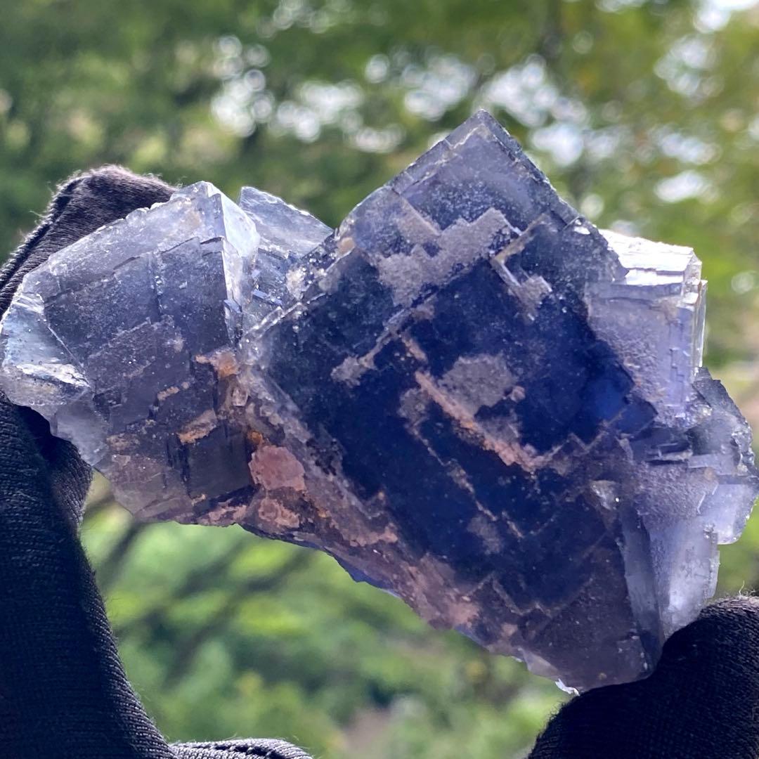 最高品質❣️シャンファーリン産/ディープブルーフローライトクラスター(212g)