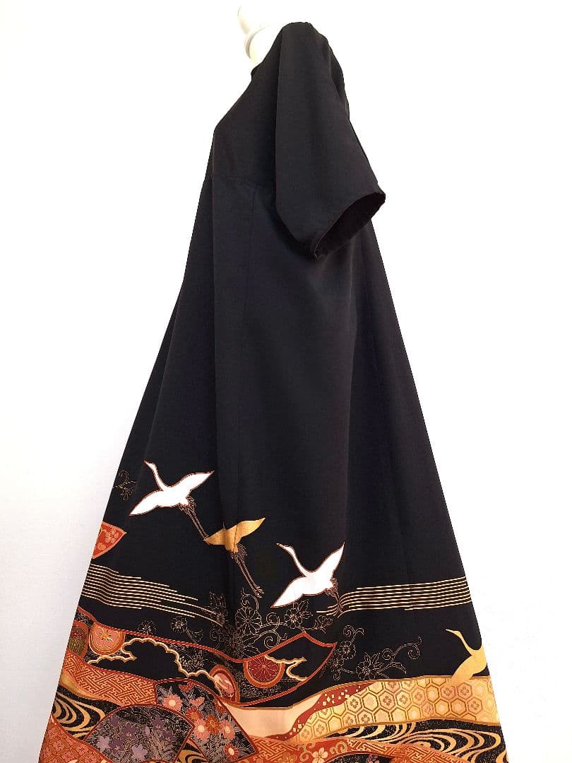 着物リメイクワンピース3629