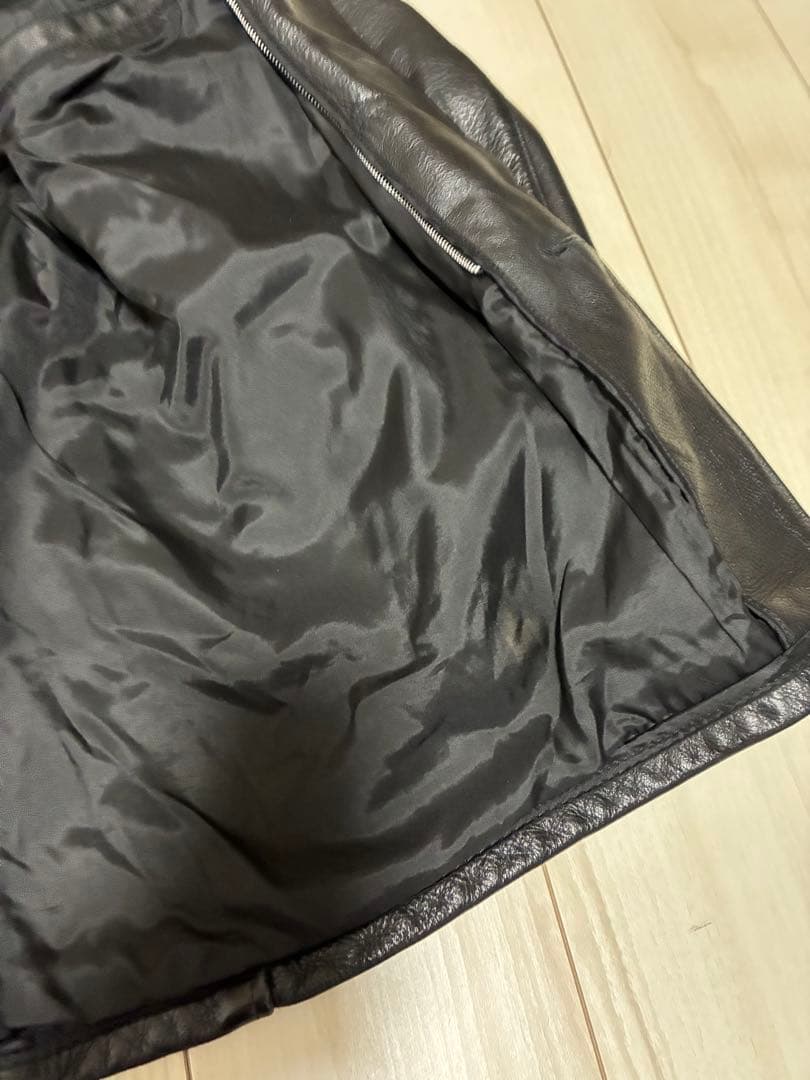 米国製 Schott レザージャケット 黒 44 カーコート ライナー付 573