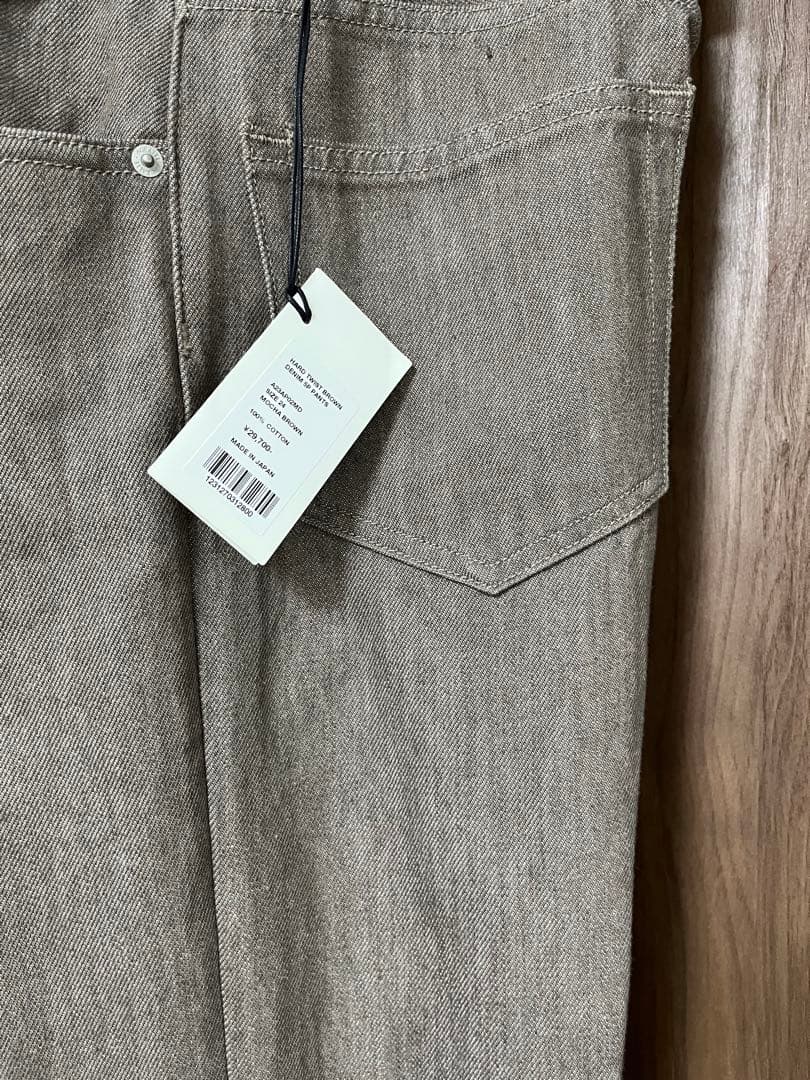 パンツ HARD TWIST BROWN DENIM 5P PANTS 24 BROWN