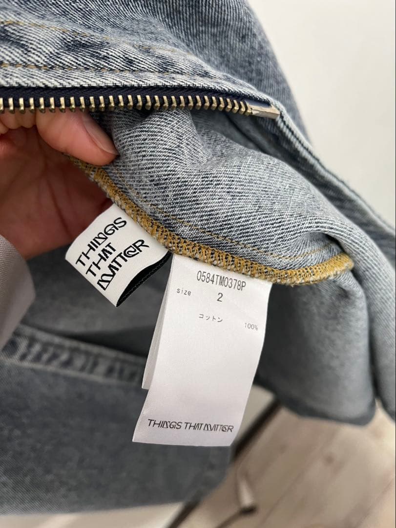 thingsthatmatter ノッチワーク デニムスカート サイズ2