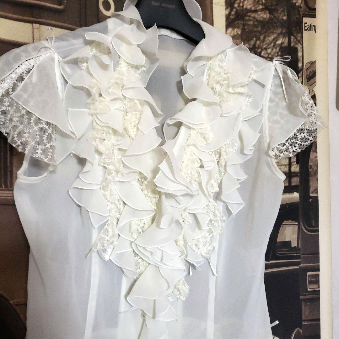 【INGEBORG】入手困難！ レースフリル ブラウス