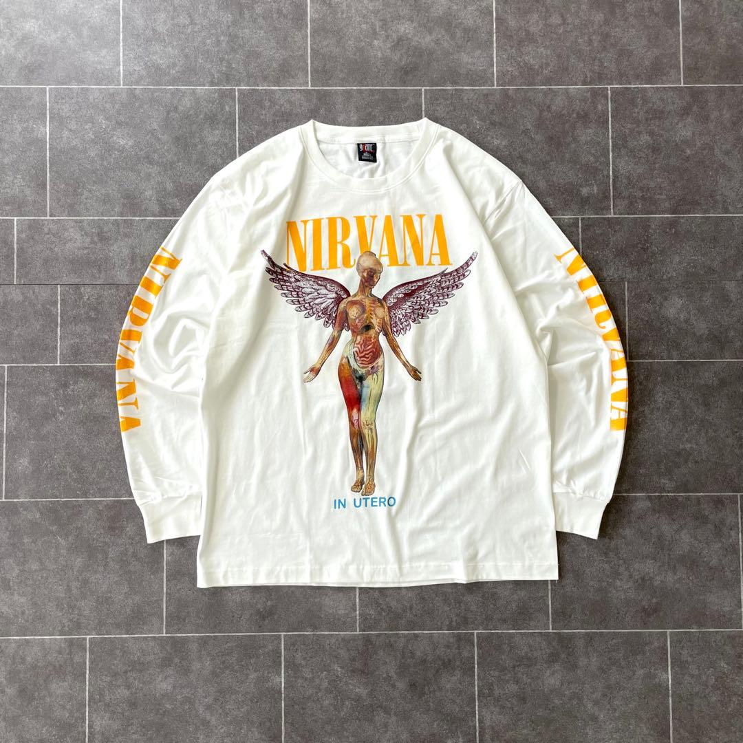 NIRVANA ニルヴァーナ IN UTERO L/S Tシャツ バンドTEE