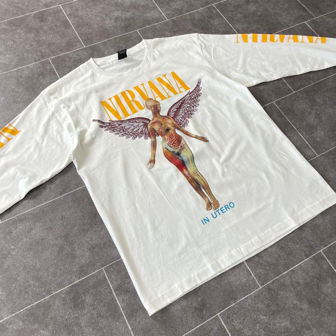 NIRVANA ニルヴァーナ IN UTERO L/S Tシャツ バンドTEE