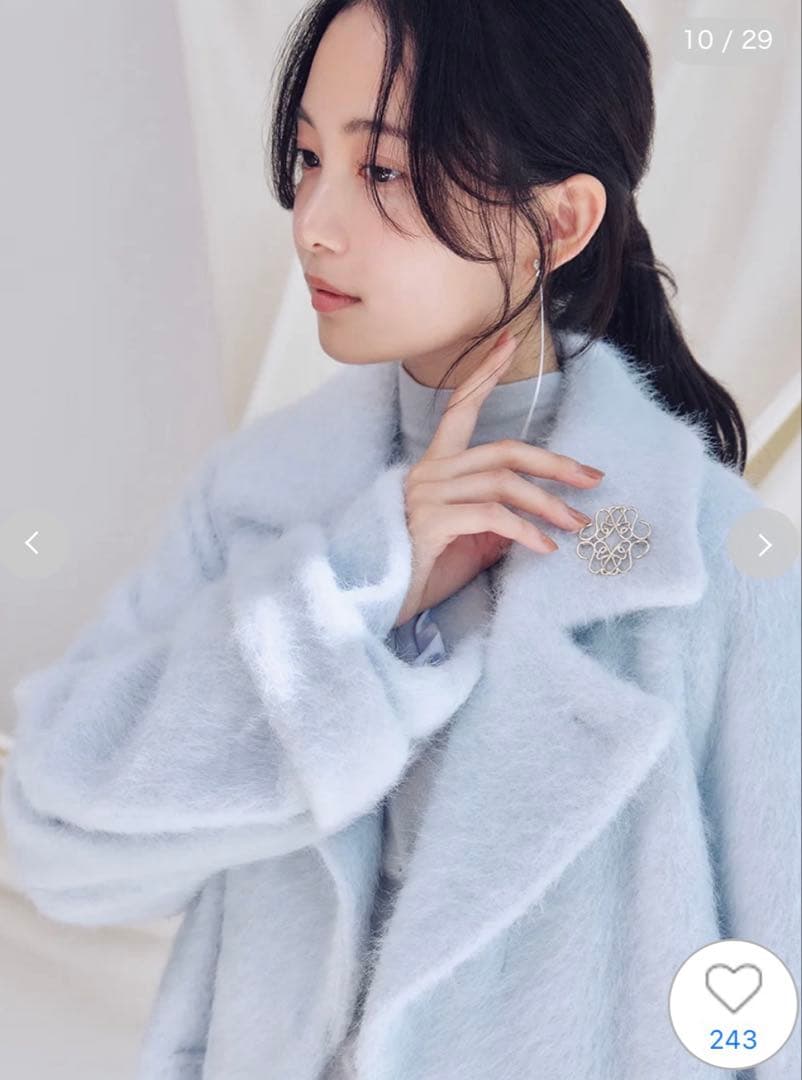 2025AW SNIDEL シャギーロングコート