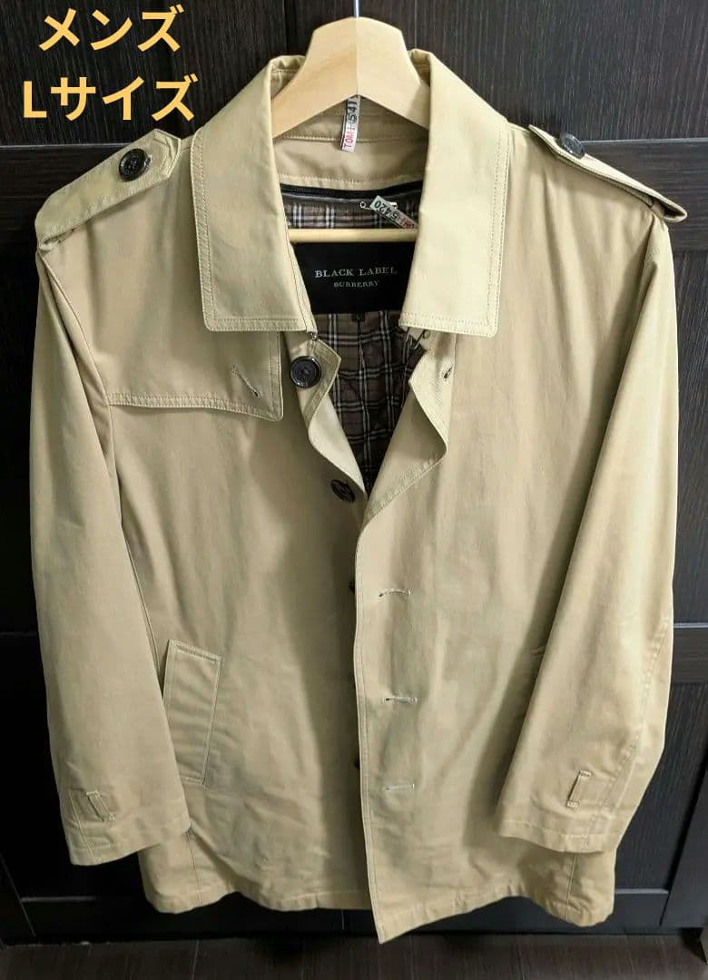 BURBERRYメンズ ベージュ トレンチコート Lサイズ