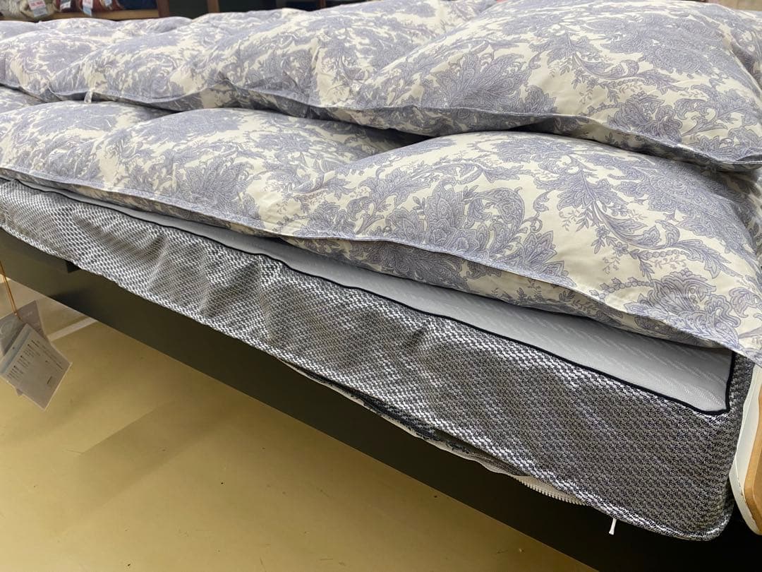 羽毛掛け布団・ホワイトダウン８５%・パワー３５０㎤/g以上・1,2kg・シングル