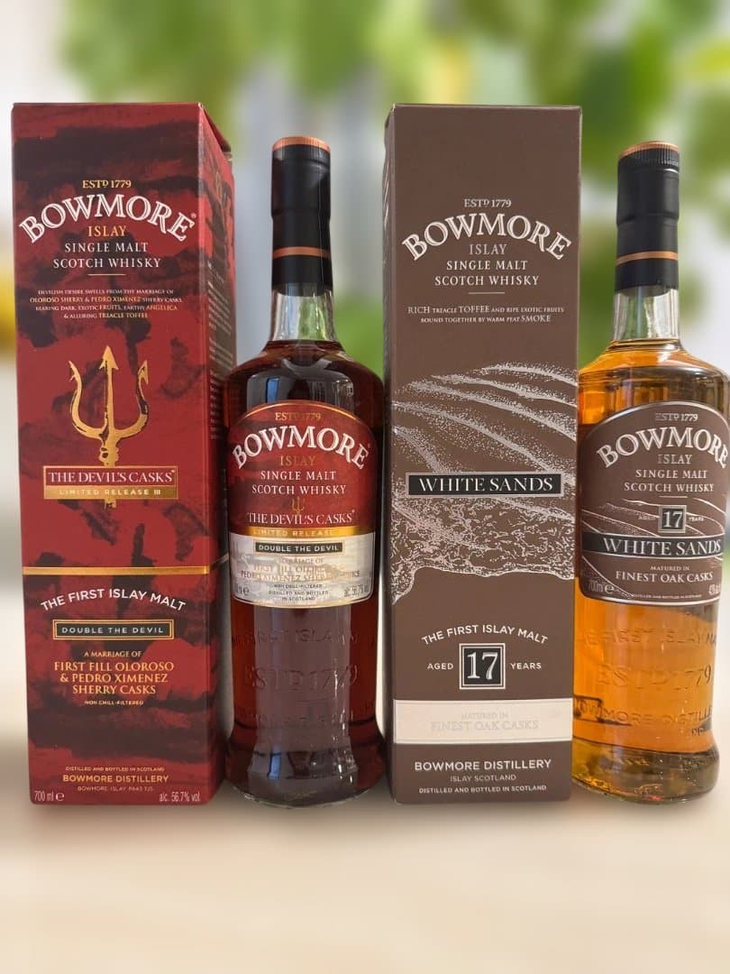 ボウモア デビルズカスクⅢ & ホワイトサンズ17年 2本セット