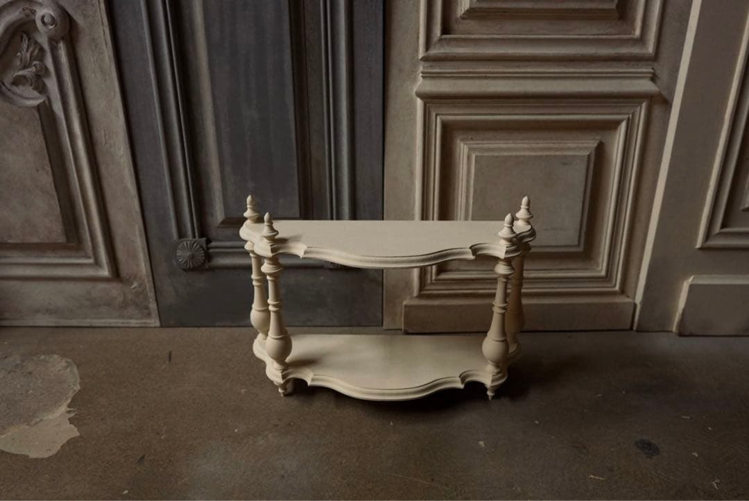 【受注製作】ナポレオンシェルフ(アイボリーホワイト)